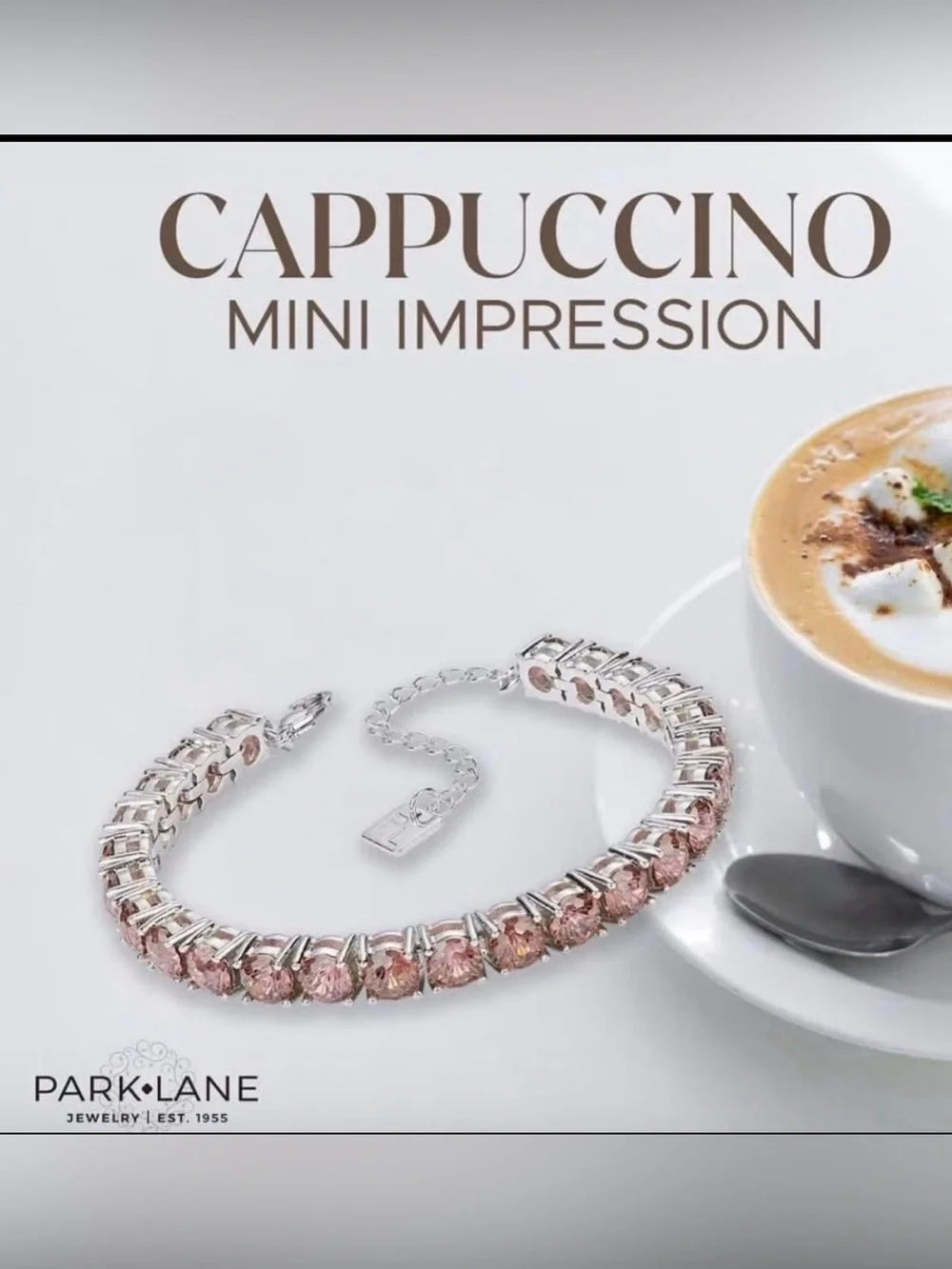Park Lane Cappuccino Mini Bracelet in Rose-Pink and Silver